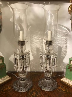 Pair of Cut Glass Lustres