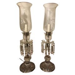 Pair of Cut Glass Lustres