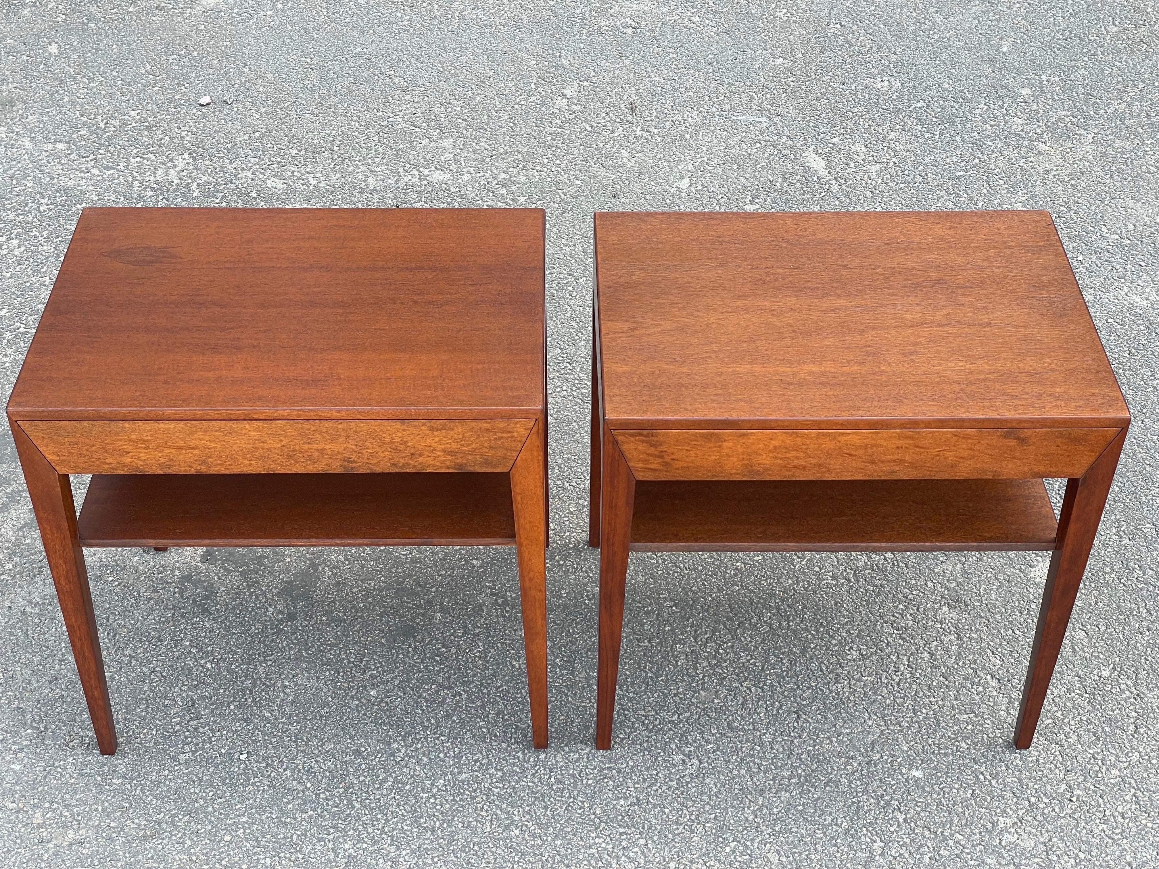 Pair of Danish 1960s Severin Hansen Nightstands by Haslev Mobelsnedkeri For Sale 5