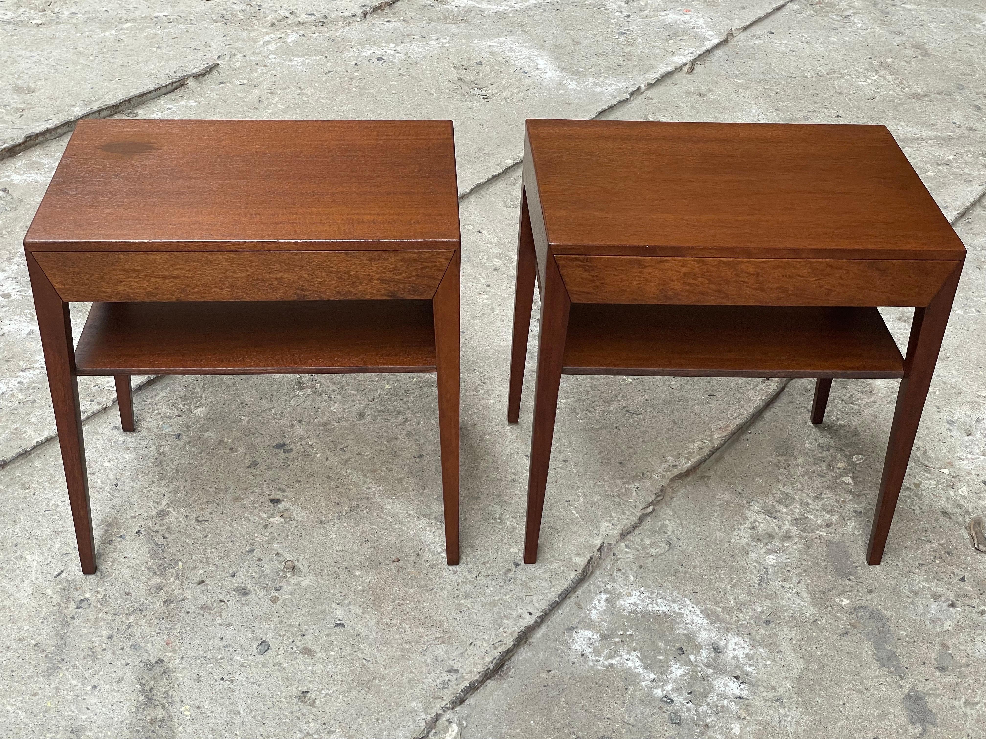 Pair of Danish 1960s Severin Hansen Nightstands by Haslev Mobelsnedkeri For Sale 7