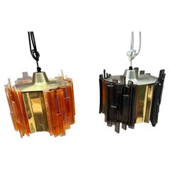 A pair of Danish 1960s Pendant lamps by Claus Bolby