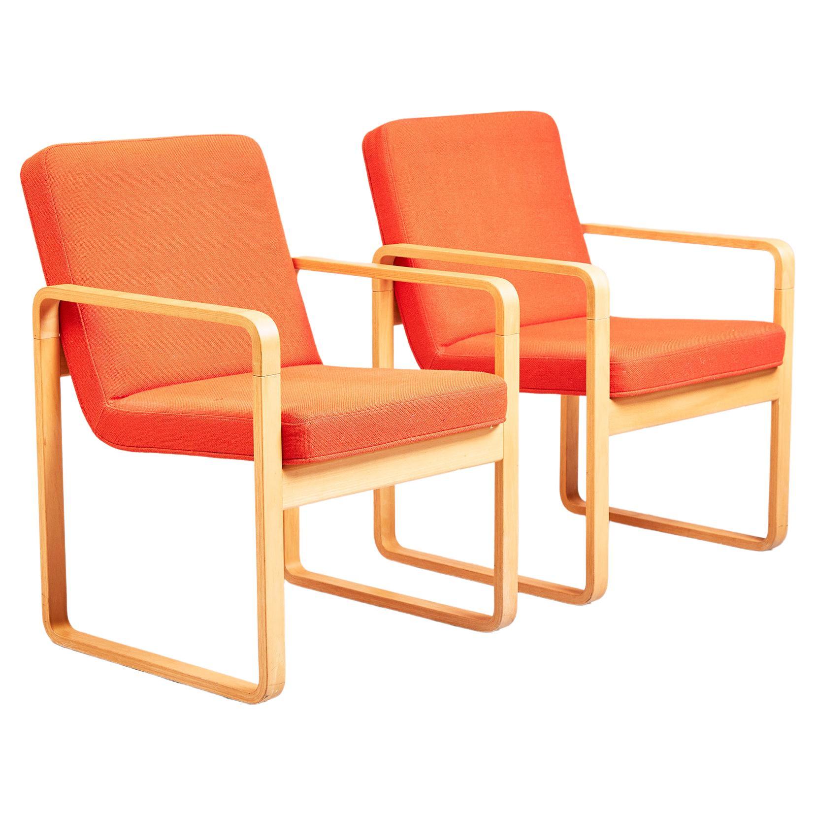 Paire de fauteuils danois par Rud Thygesen & Johnny Srensen pour Magnus Olesen