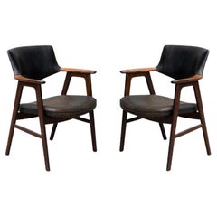 Pair of Danish Mid-Century Modern Rosewood Armchairs by Erik Kirkegaard