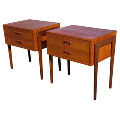 A pair of Danish Mid-century Nightstands from Ølholm Møbler in the 1960´s