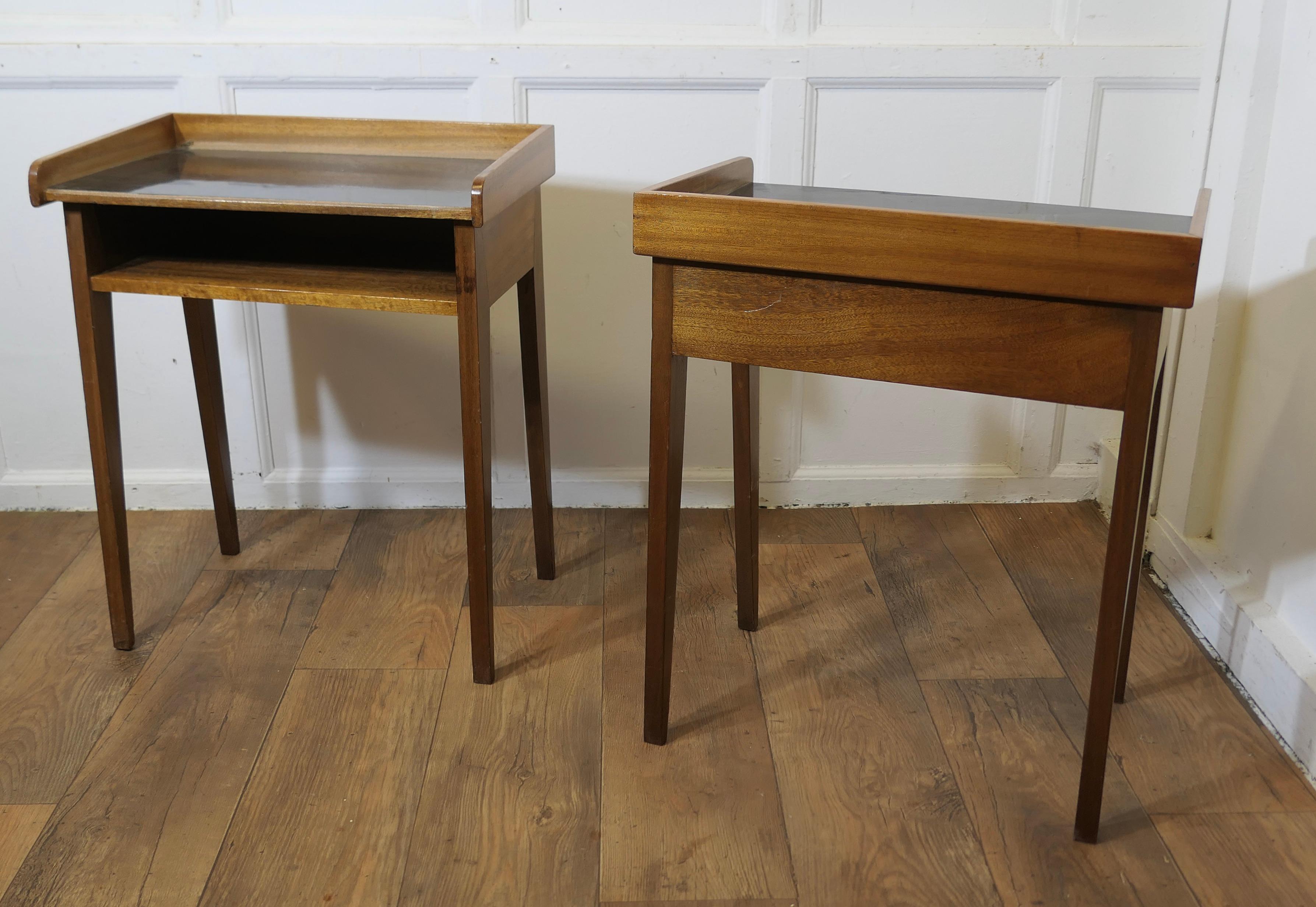 A Pair of Danish Mid Century Tray Top Tables, Bedside, Fireside Tables For Sale 4