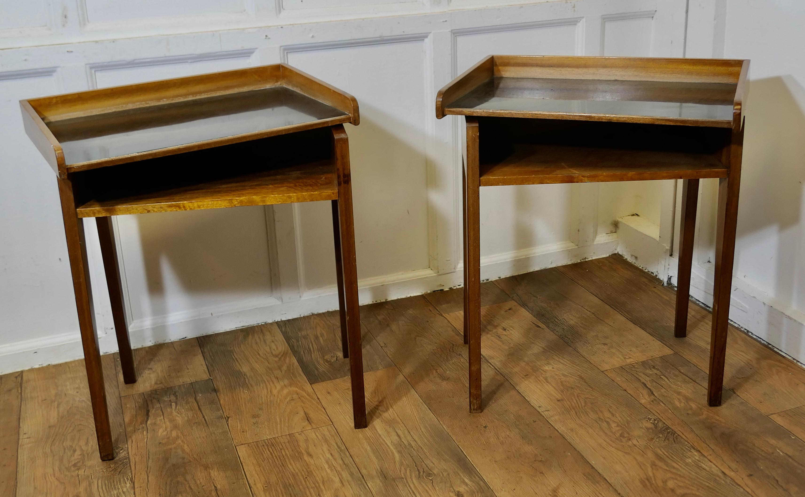 A Pair of Danish Mid Century Tray Top Tables, Bedside, Fireside Tables For Sale 2