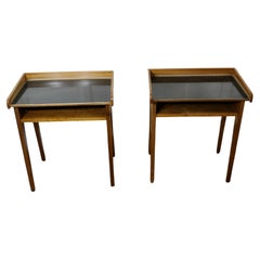 A Pair of Danish Mid Century Tray Top Tables, Bedside, Fireside Tables   