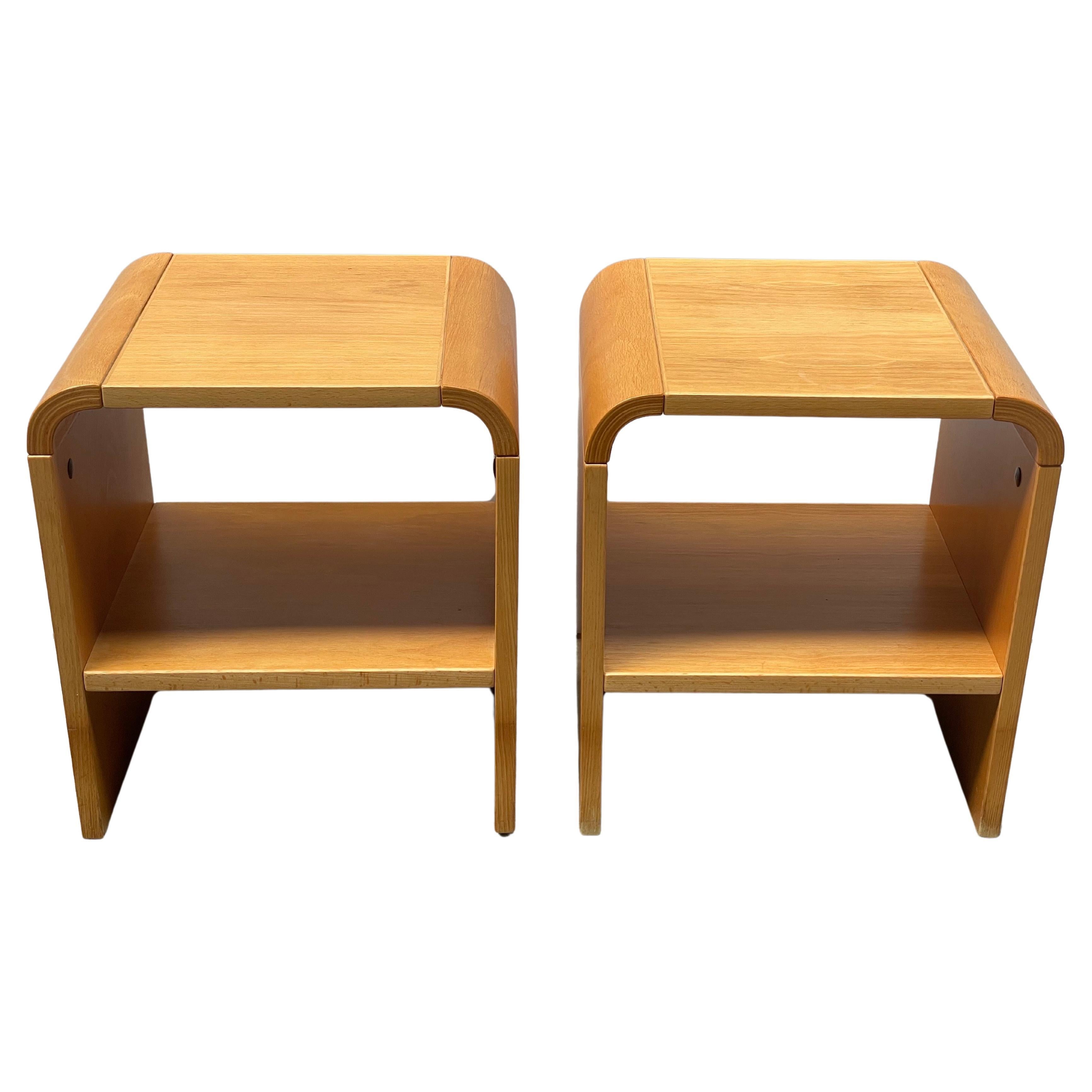 A pair of Danish minimalistic night stands from the 1980´s