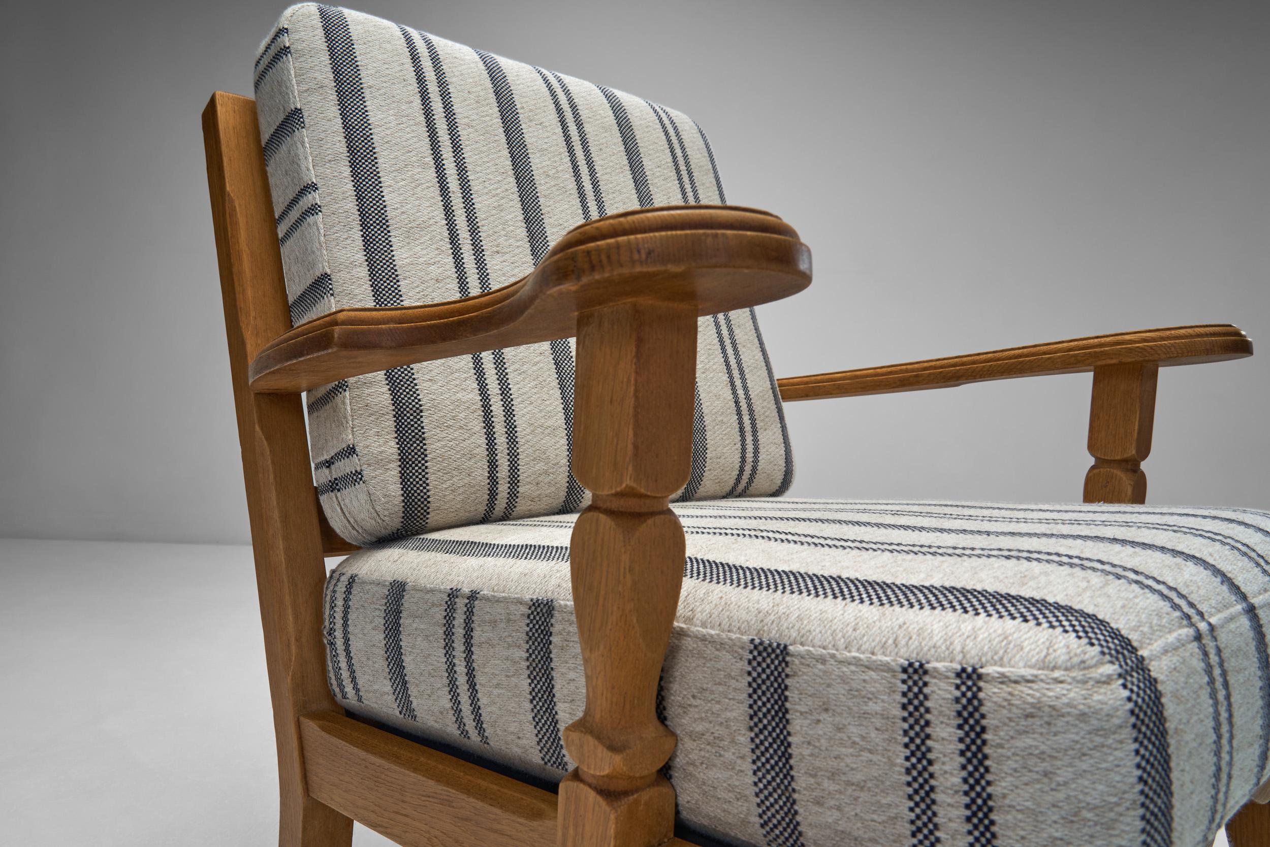 Paire de fauteuils en Oak danois, Danemark, années 1970 en vente 6