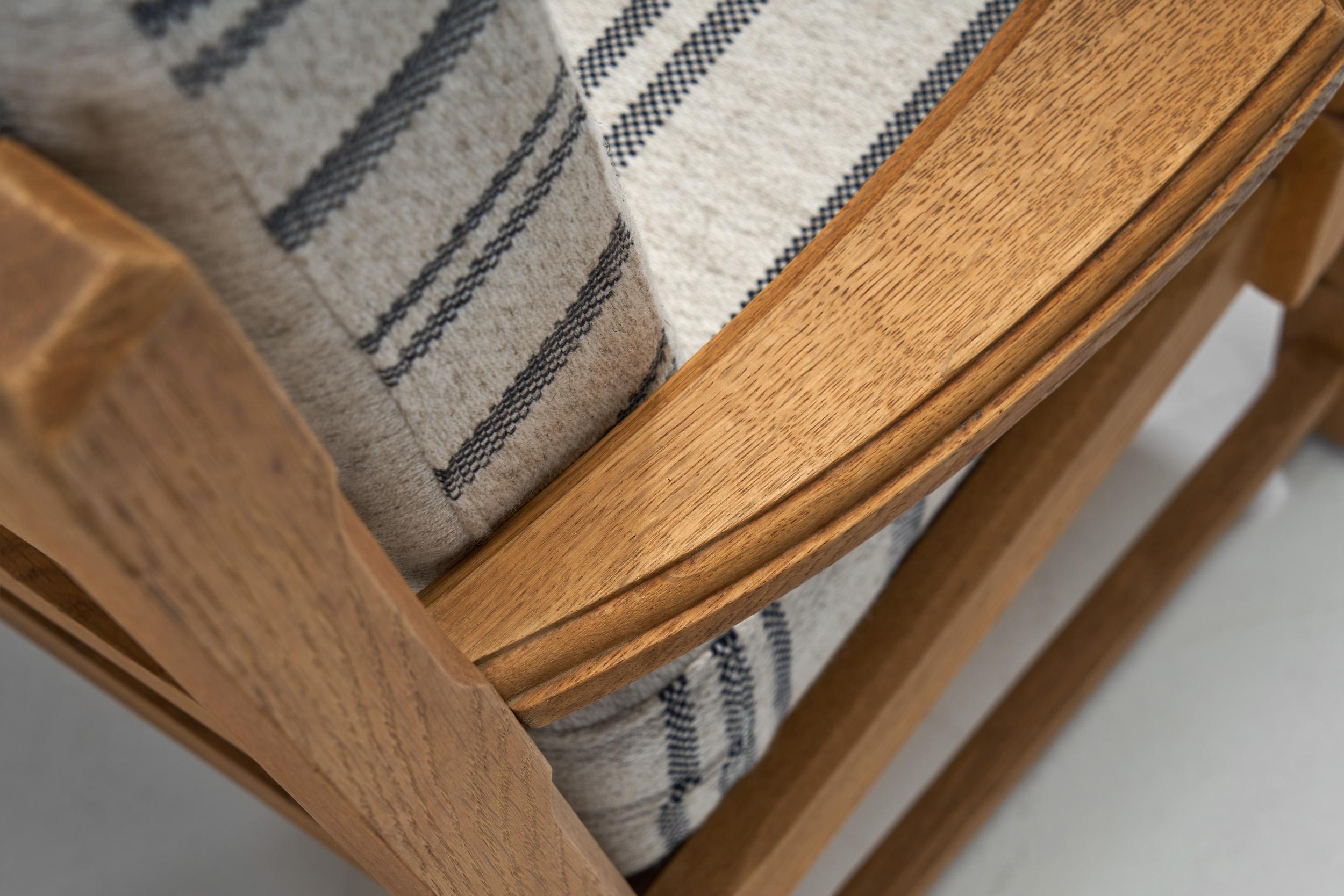 Paire de fauteuils en Oak danois, Danemark, années 1970 en vente 1