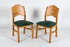 A Pair of Danish Pine Dining Chairs in the Style of Rainer Daumiller, 1970s