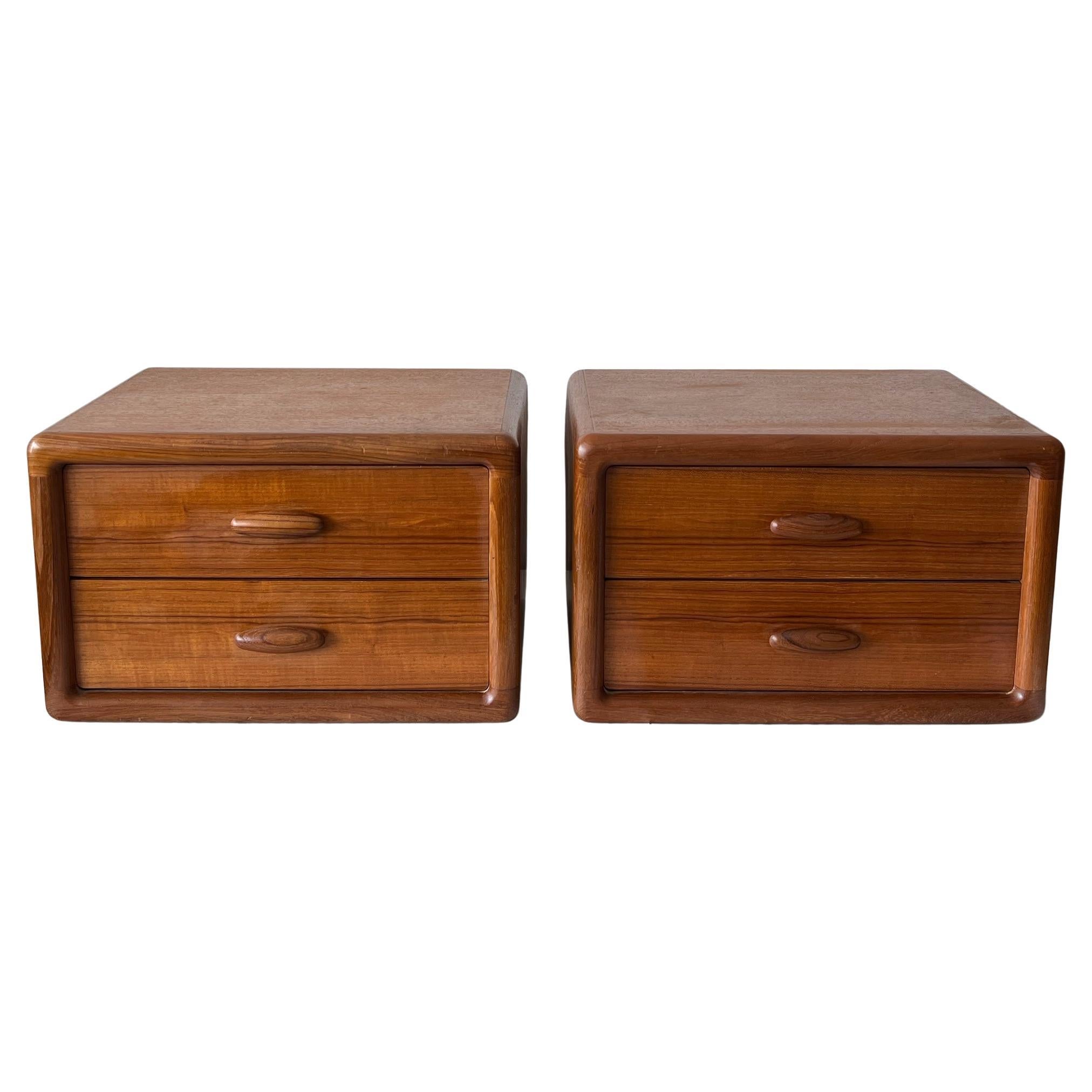 Pair of Danish Small Drawers by Dyrlund Denmark, 1970s For Sale