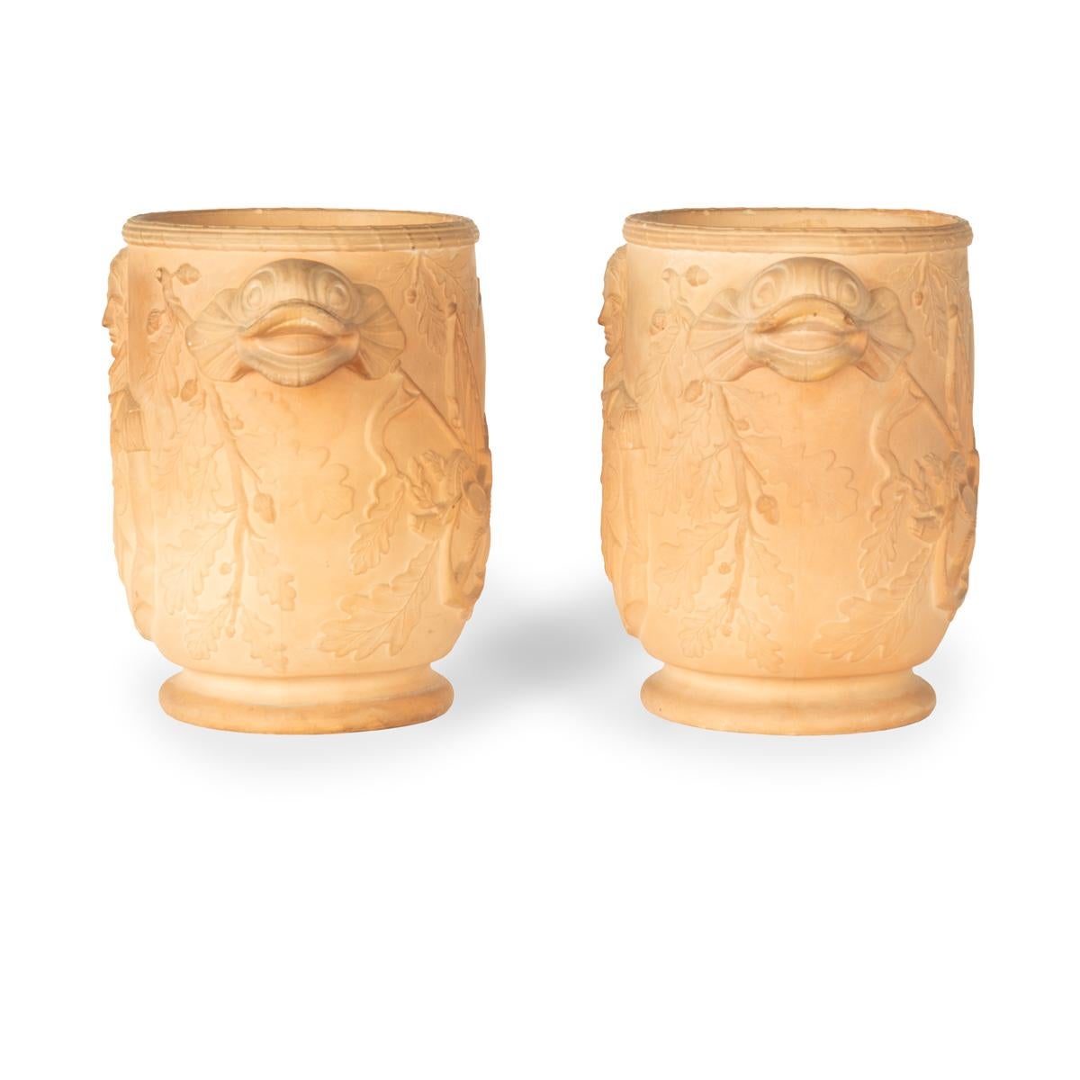 A Pair of Davenport Admiral Lord Nelson Terracotta Wine Coolers For Sale at 1stDibs