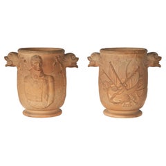 Used A Pair of Davenport Admiral Lord Nelson Terracotta Wine Coolers