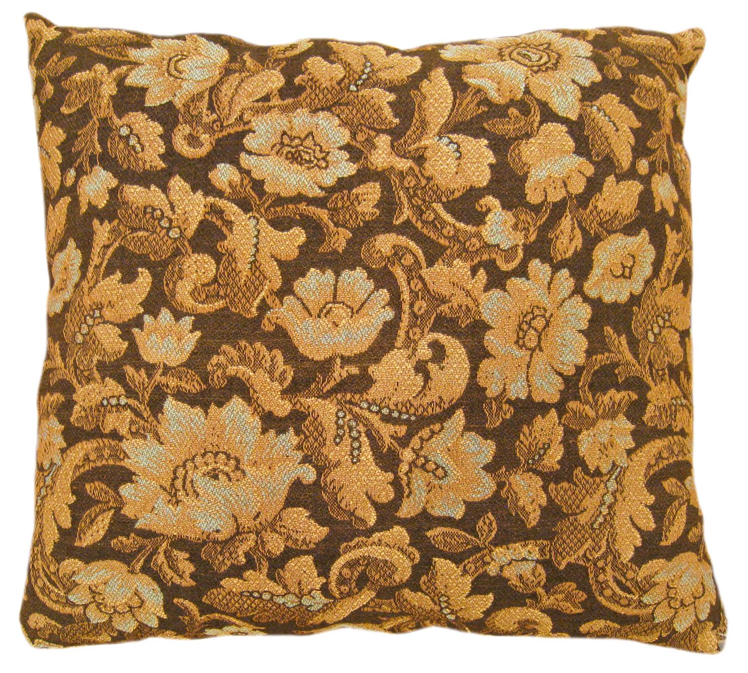 Dekorative antike Jacquard-Wandteppiche mit floralen Elementen, Paar (Frühes 20. Jahrhundert) im Angebot