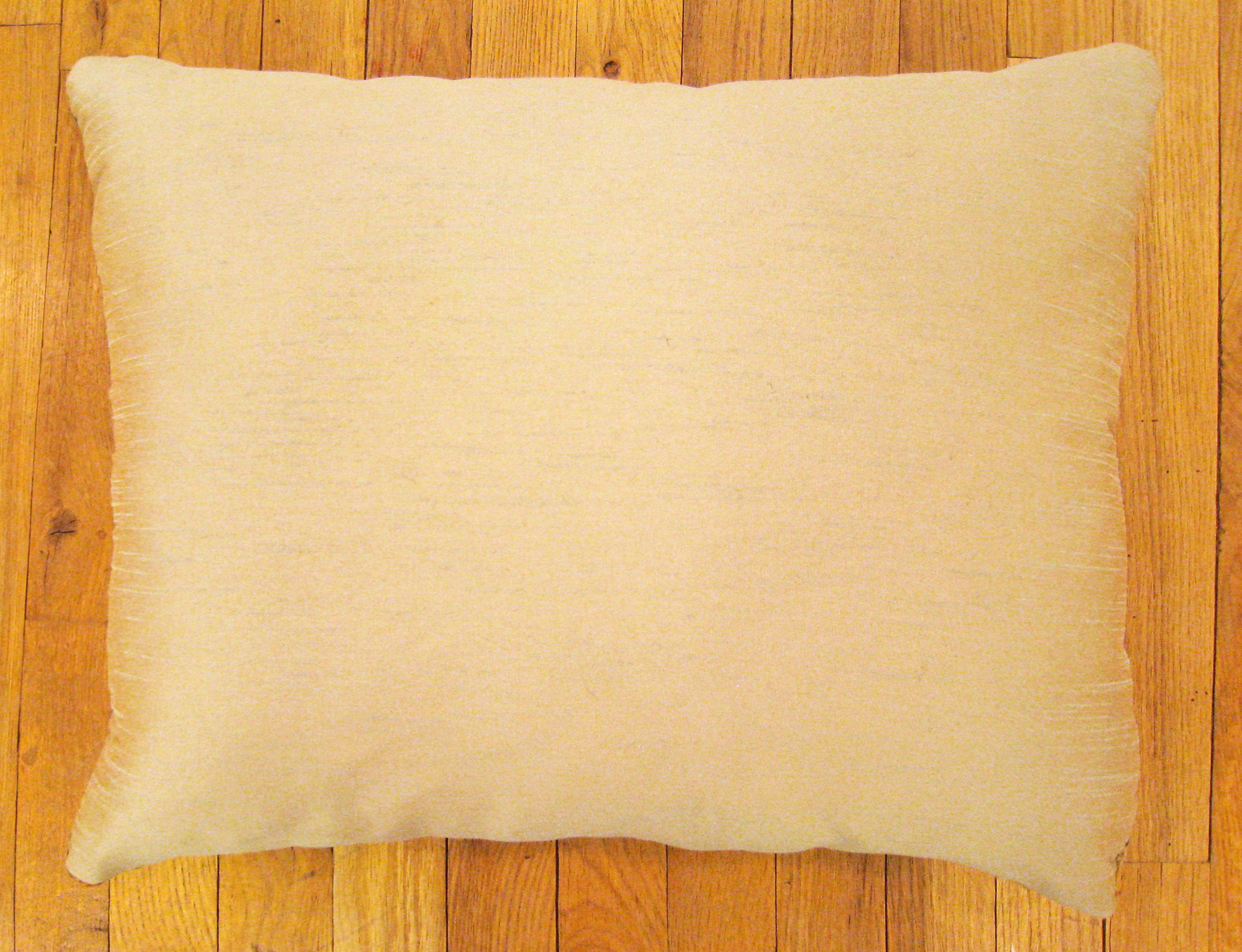 Paire de coussins décoratifs persans anciens Sultanabad décoratifs avec médaillon central en vente 5