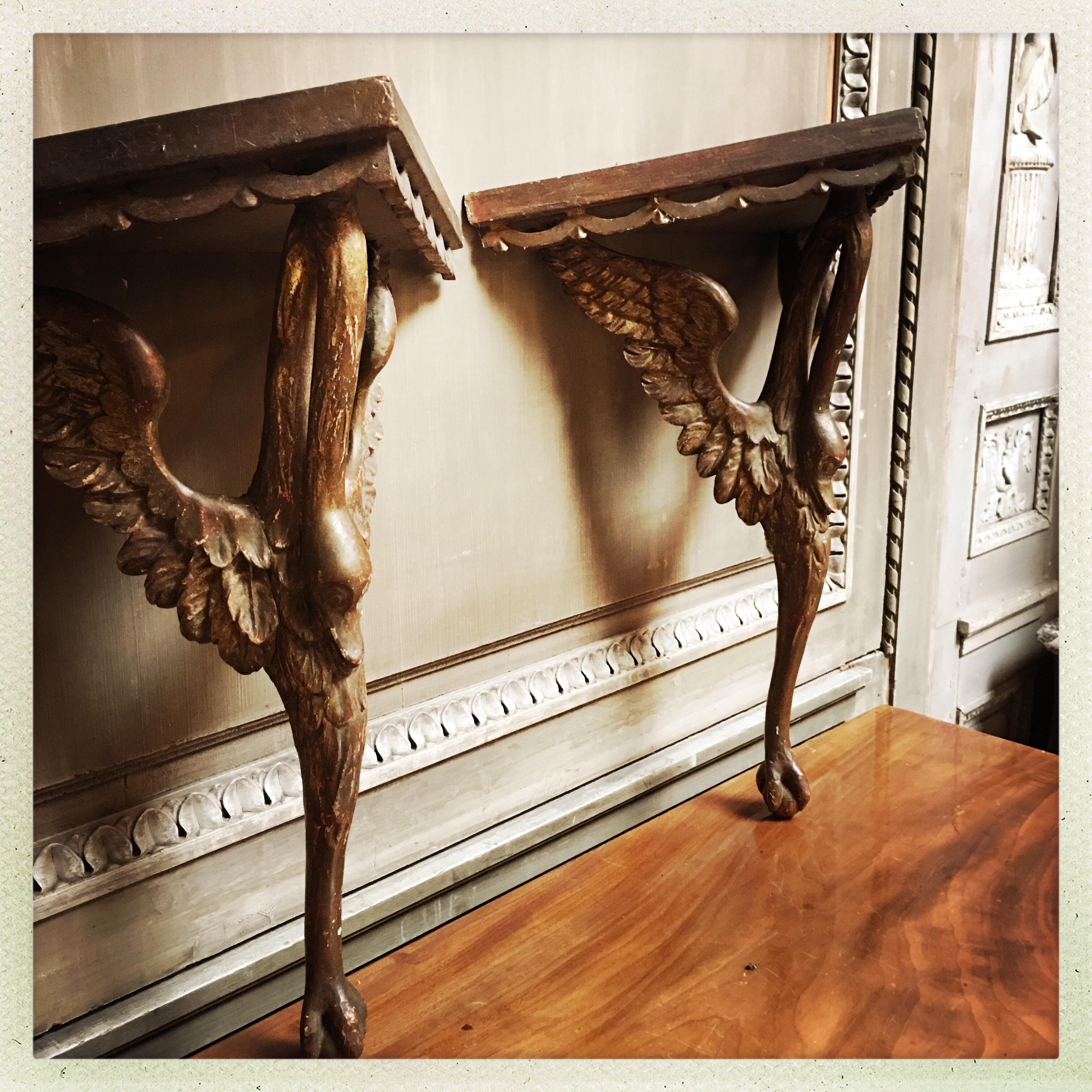Neoclassical Pair of Decorative Italian Brackets