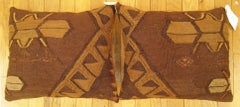 Pair of Decorative Vintage Turkish Kilim Pillows with Geometric Abstracts