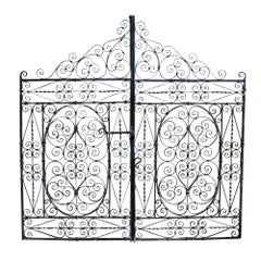 Pair of Decorative Wrought Iron Gates