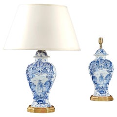 A Pair of Delft Vases as Lamps