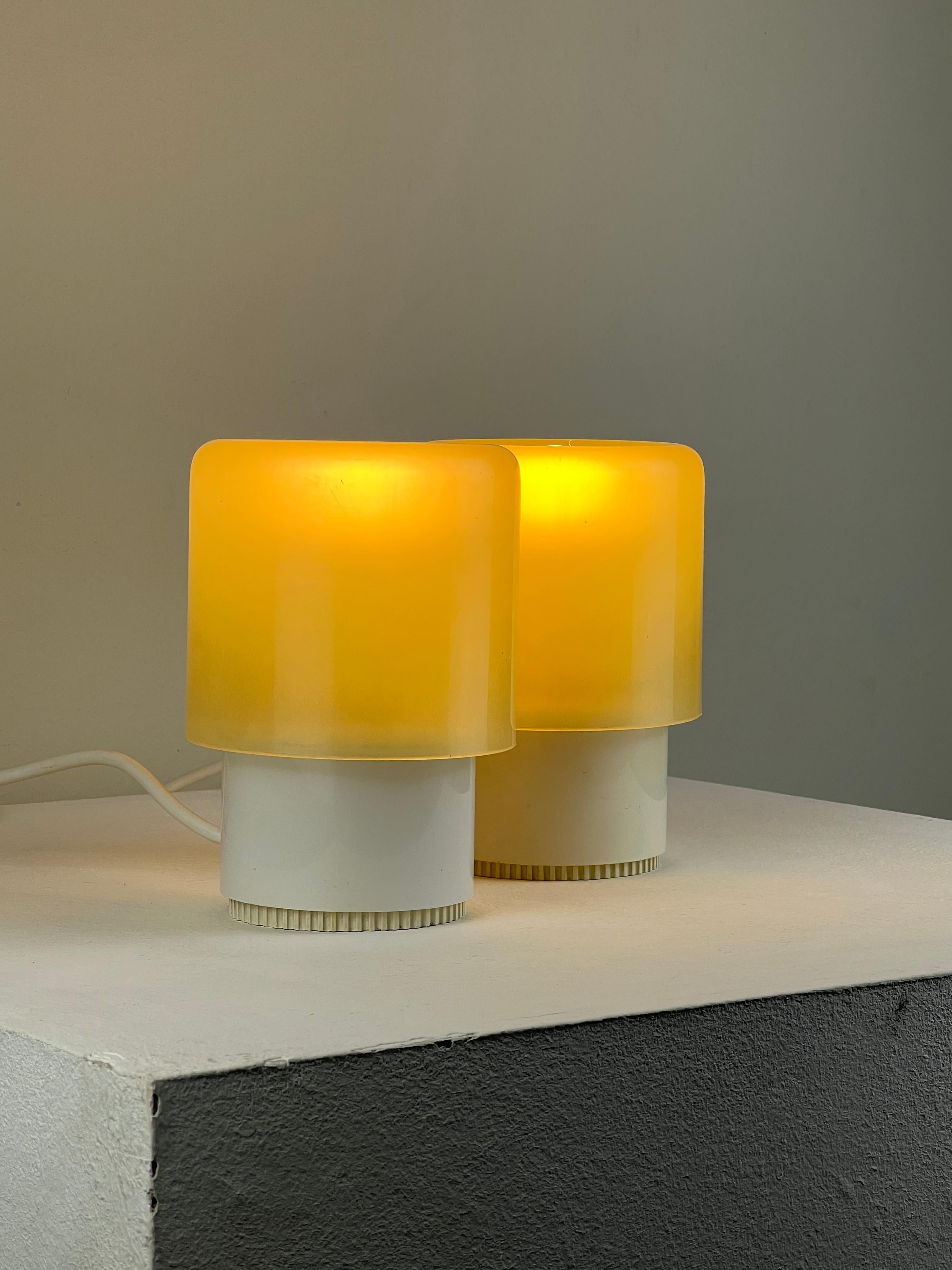 A pair of Desk Lamp 'Tic Tac' by Giotto Stoppino for Kartell, Italy 1970s For Sale 1