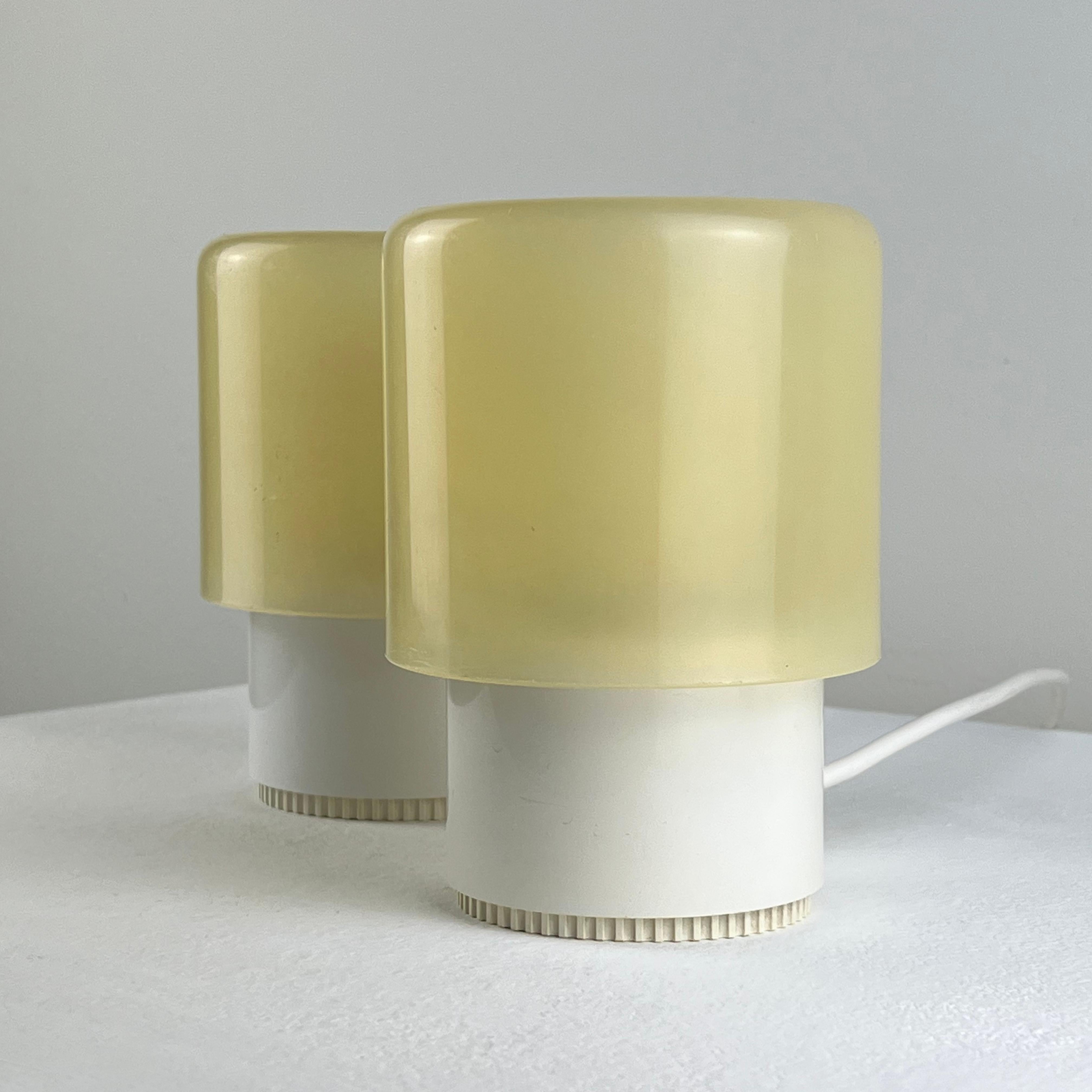 Paire de lampes de bureau 'Tic Tac' de Giotto Stoppino pour Kartell, Italie, années 1970 en vente 2