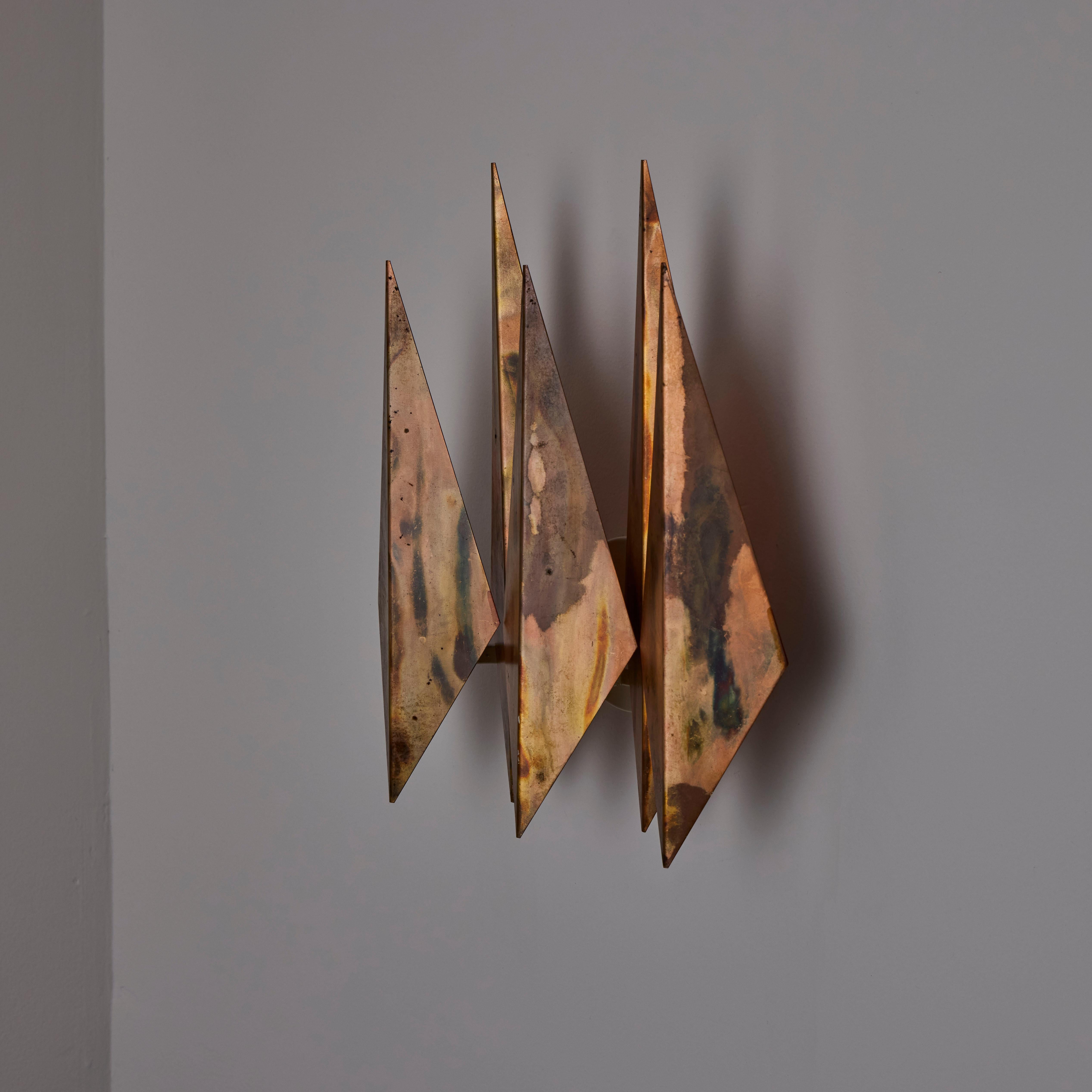 Laiton A pair of 'Diamant' Sconces by Svend Aage Holm Sørensen en vente