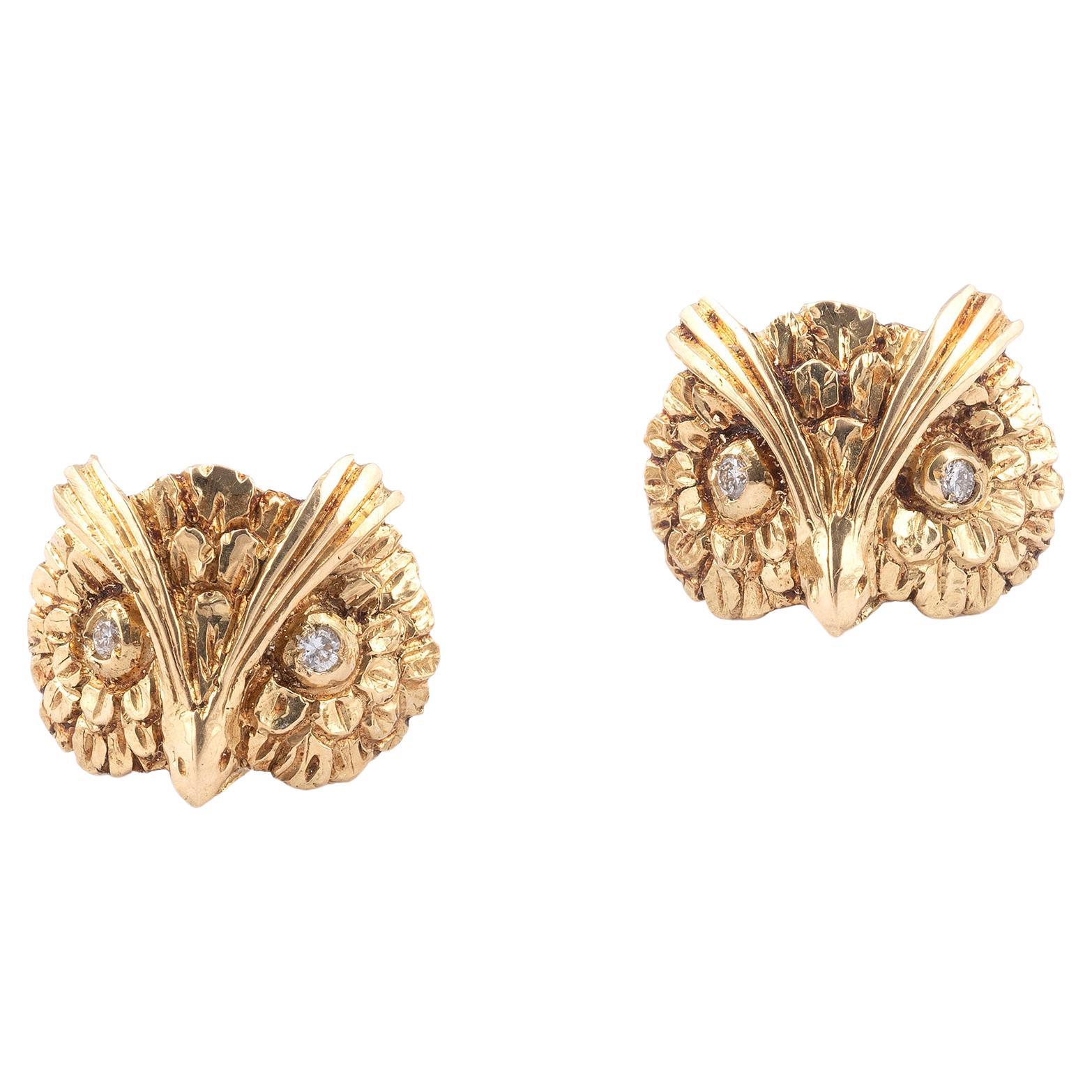 HEMMERLE A Pair of Diamond Stud Earrings For Sale at 1stDibs