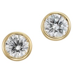 A Pair Of Diamond Stud Earrings