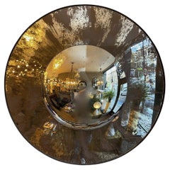 A Pair Of Distressed Convex Mirrors 