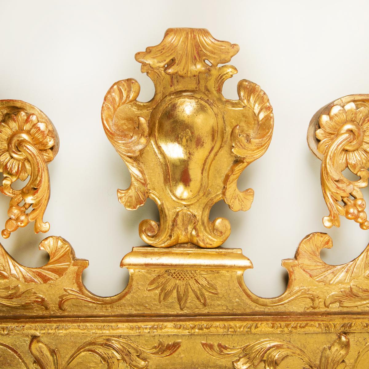 Pair of Double Plate Giltwood Pier Glasses For Sale 2