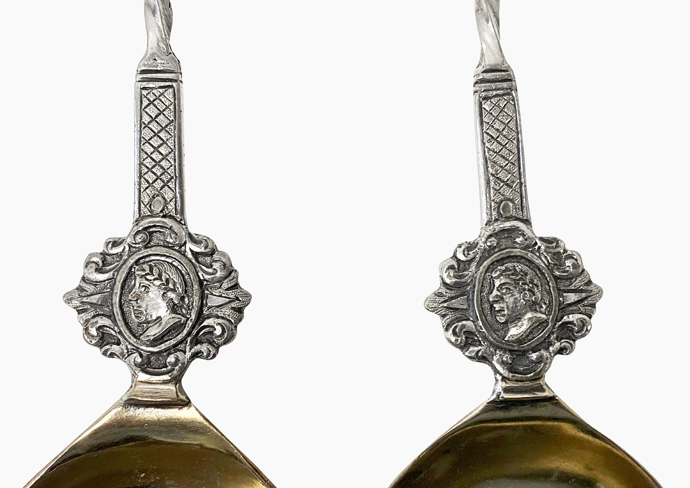 XIX secolo Antico cucchiaio Apostolo olandese in argento C.C. in vendita