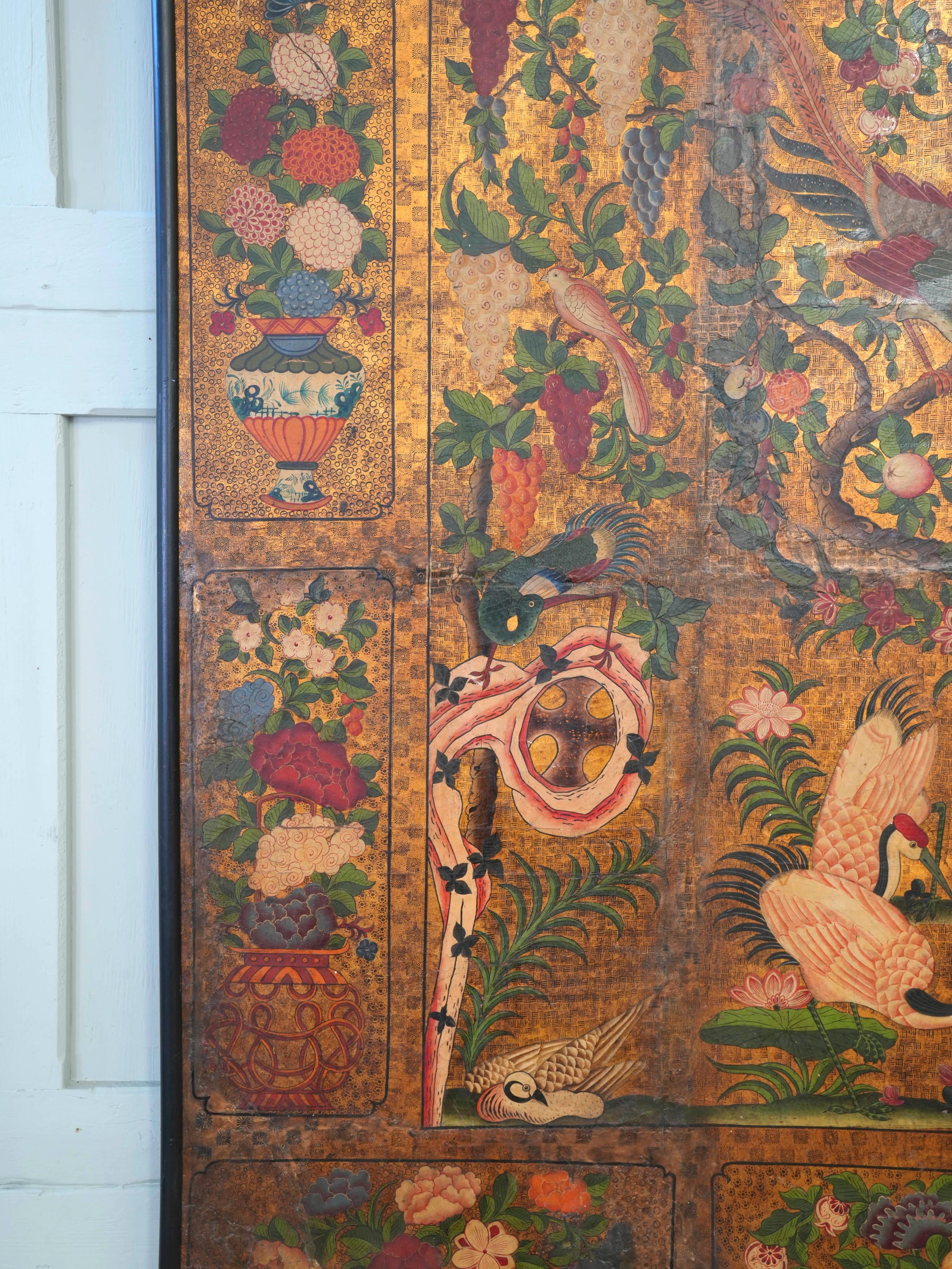 Pair of Early 18th Century “Japanese” Leather Panels 8