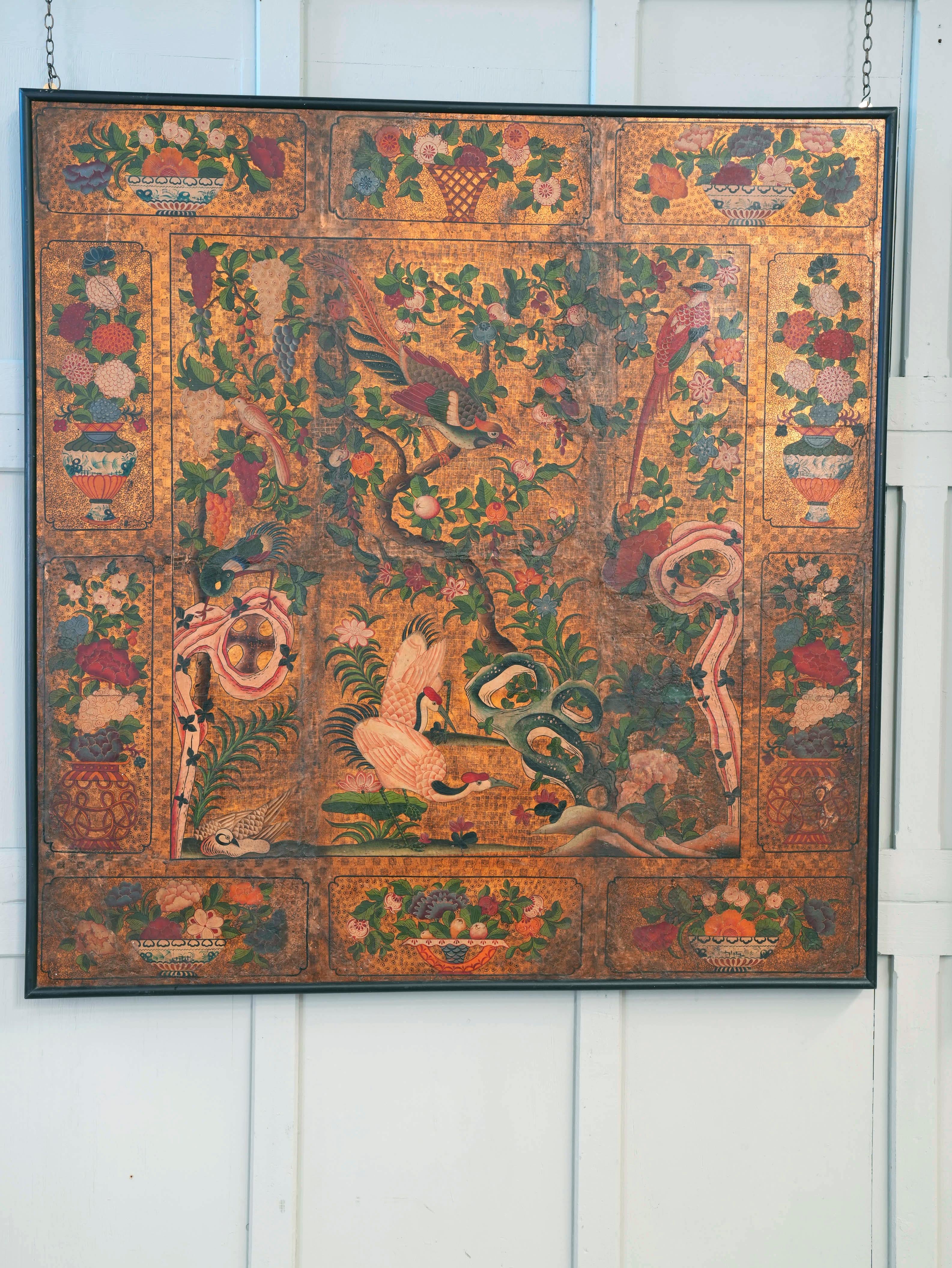 Pair of Early 18th Century “Japanese” Leather Panels 9