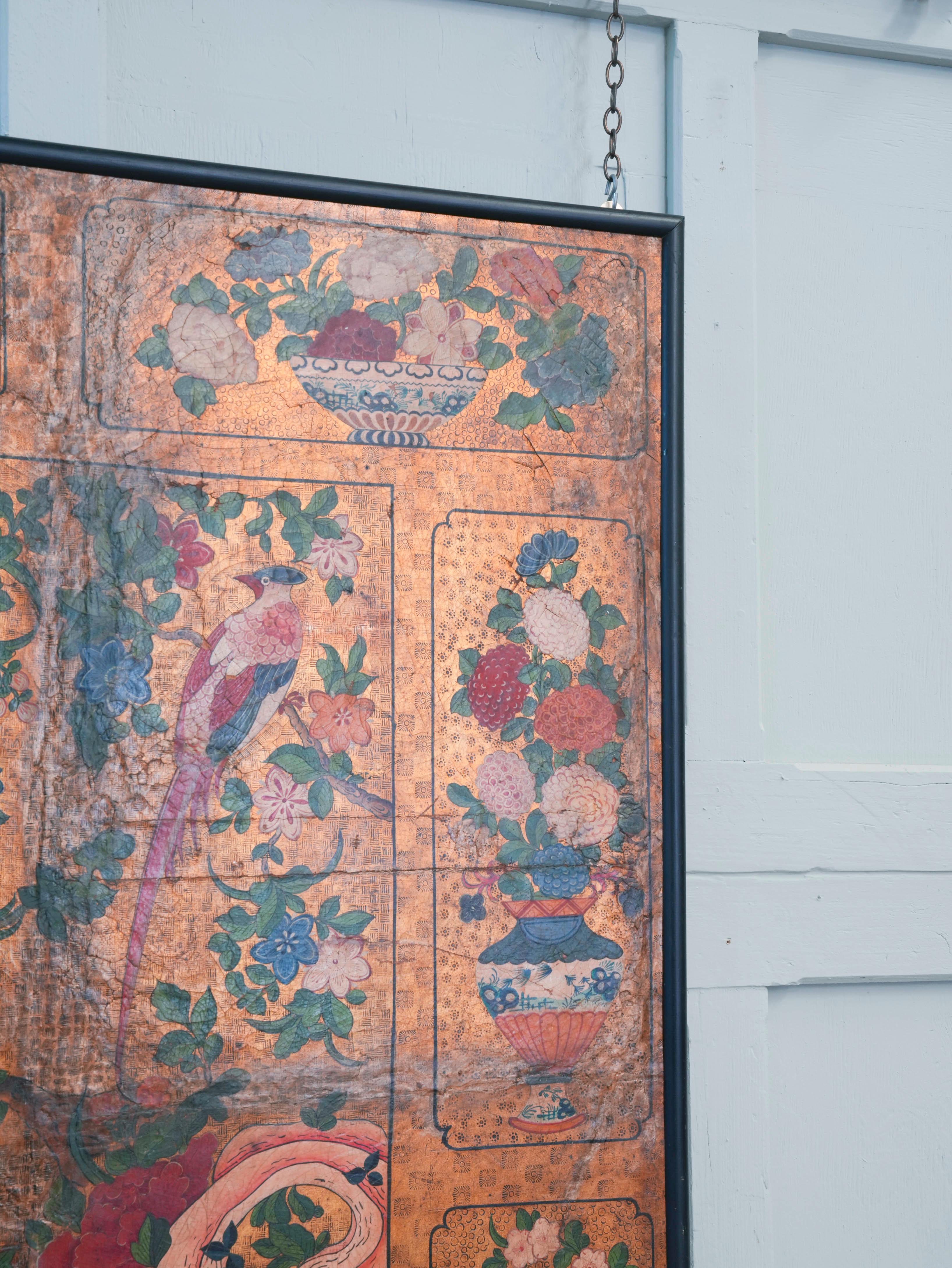 Pair of Early 18th Century “Japanese” Leather Panels 2