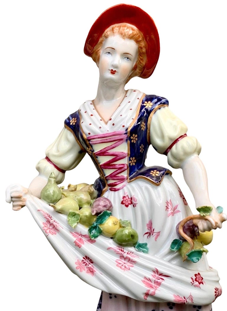 Pair of Early 19th C. Sevres Porcelain Figures For Sale at 1stDibs