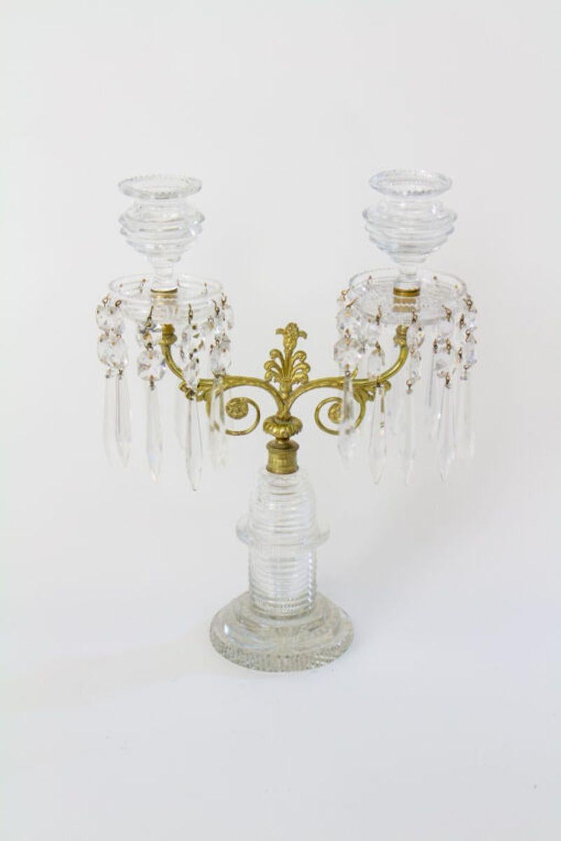 Anglais Paire de chandeliers anglais du début du 19e siècle en vente