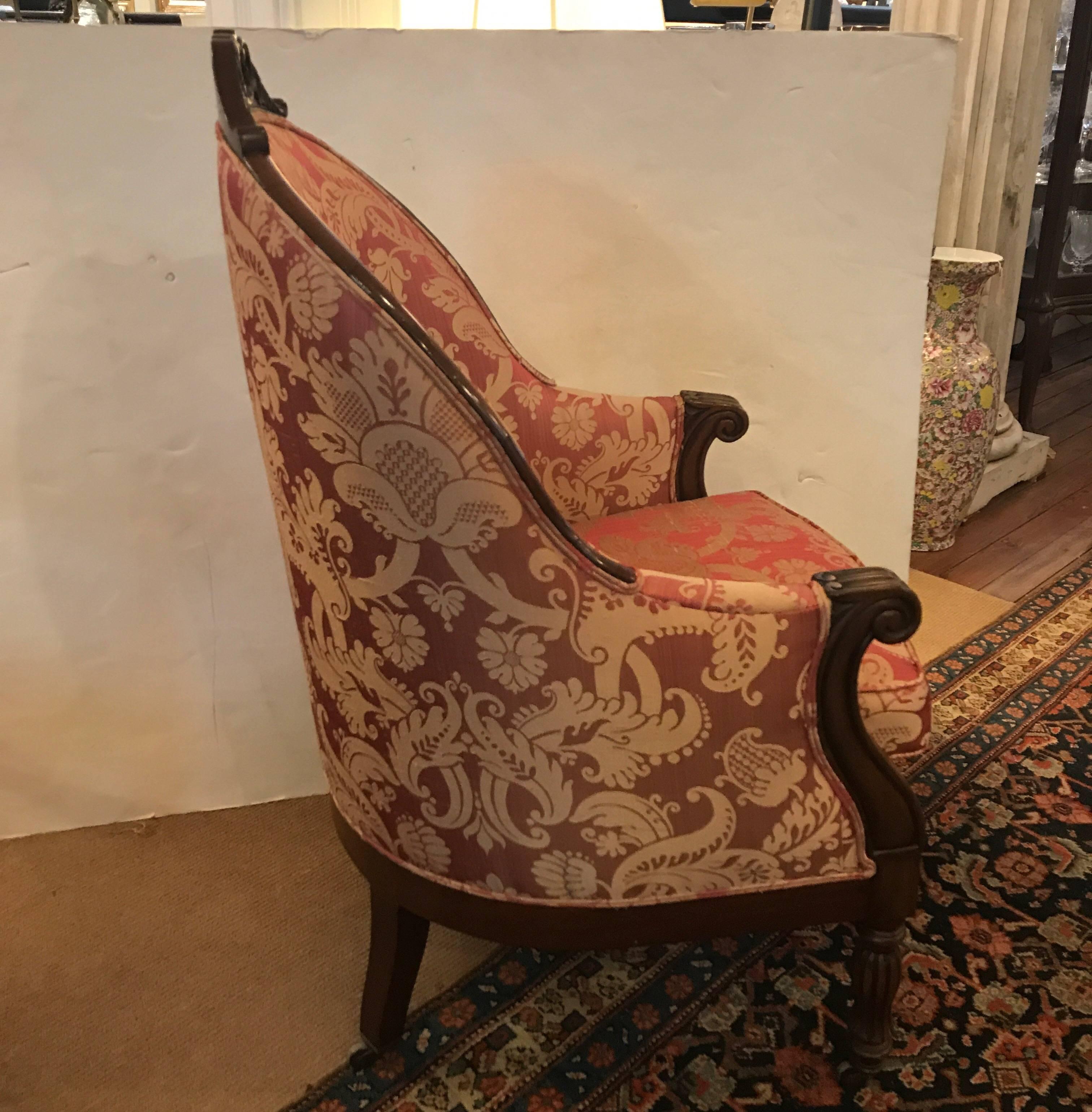 Louis XV Pair of Early 19th Century French Upholstered Chairs