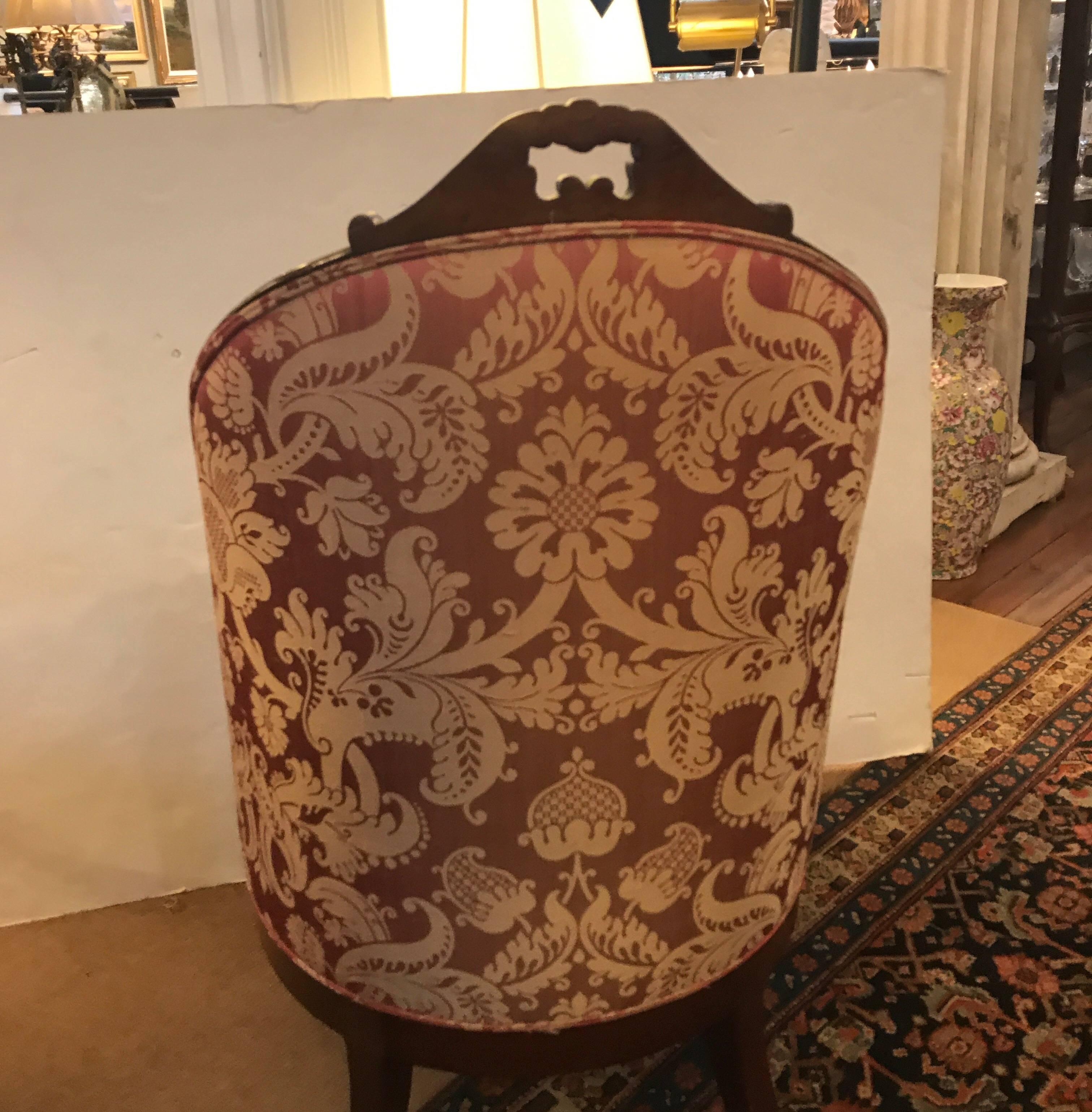 Pair of Early 19th Century French Upholstered Chairs In Excellent Condition In Lambertville, NJ