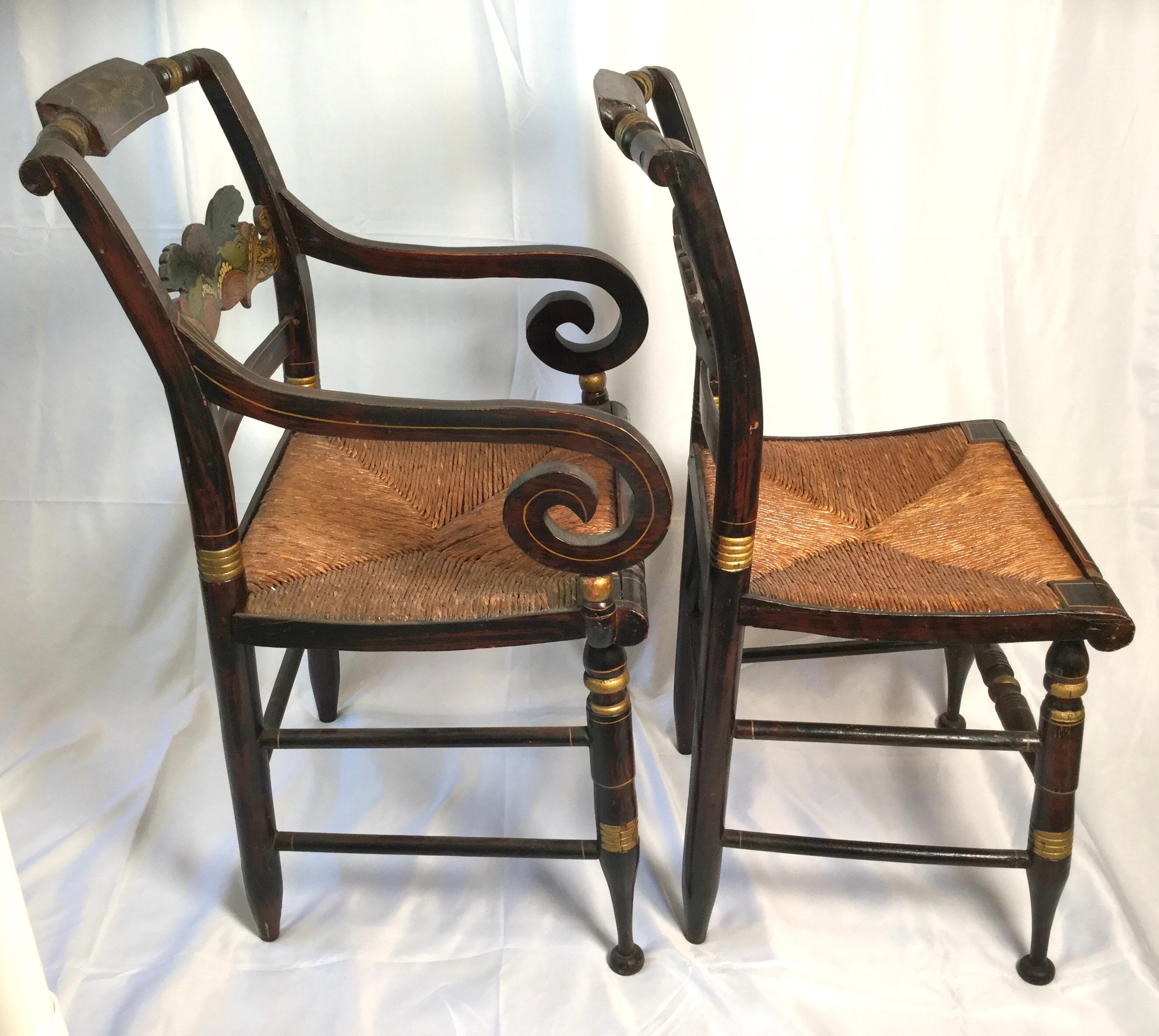 hitchcock arm chair