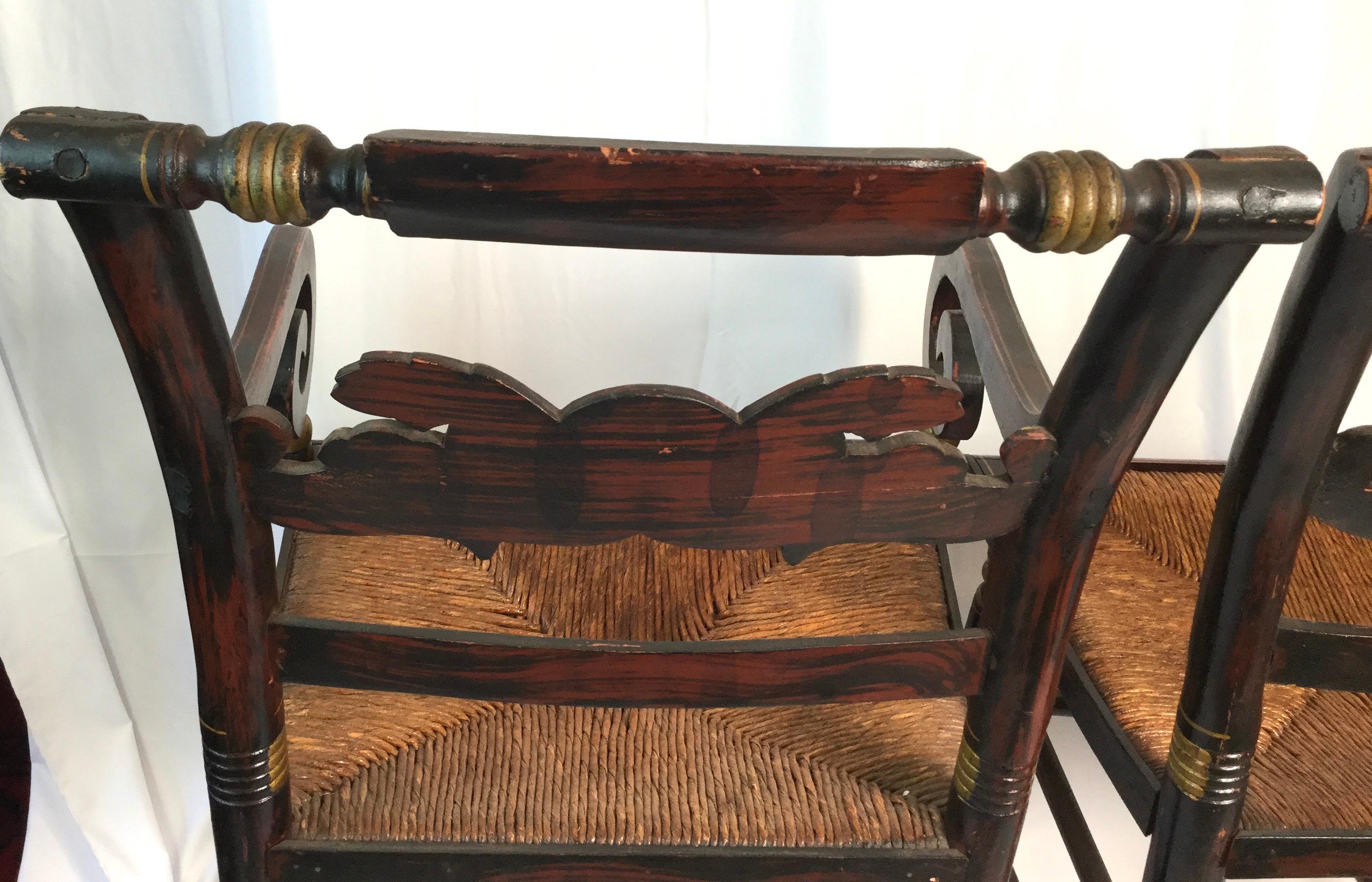 antique hitchcock chairs