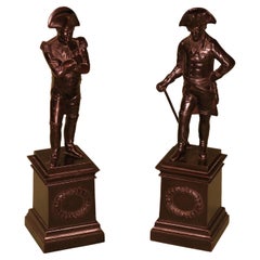 Pair of Early 19th Century Iron Figures of Napoleon and Frederick the Great