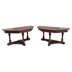 Antique Pair of Early 19th Century Oak Console Tables