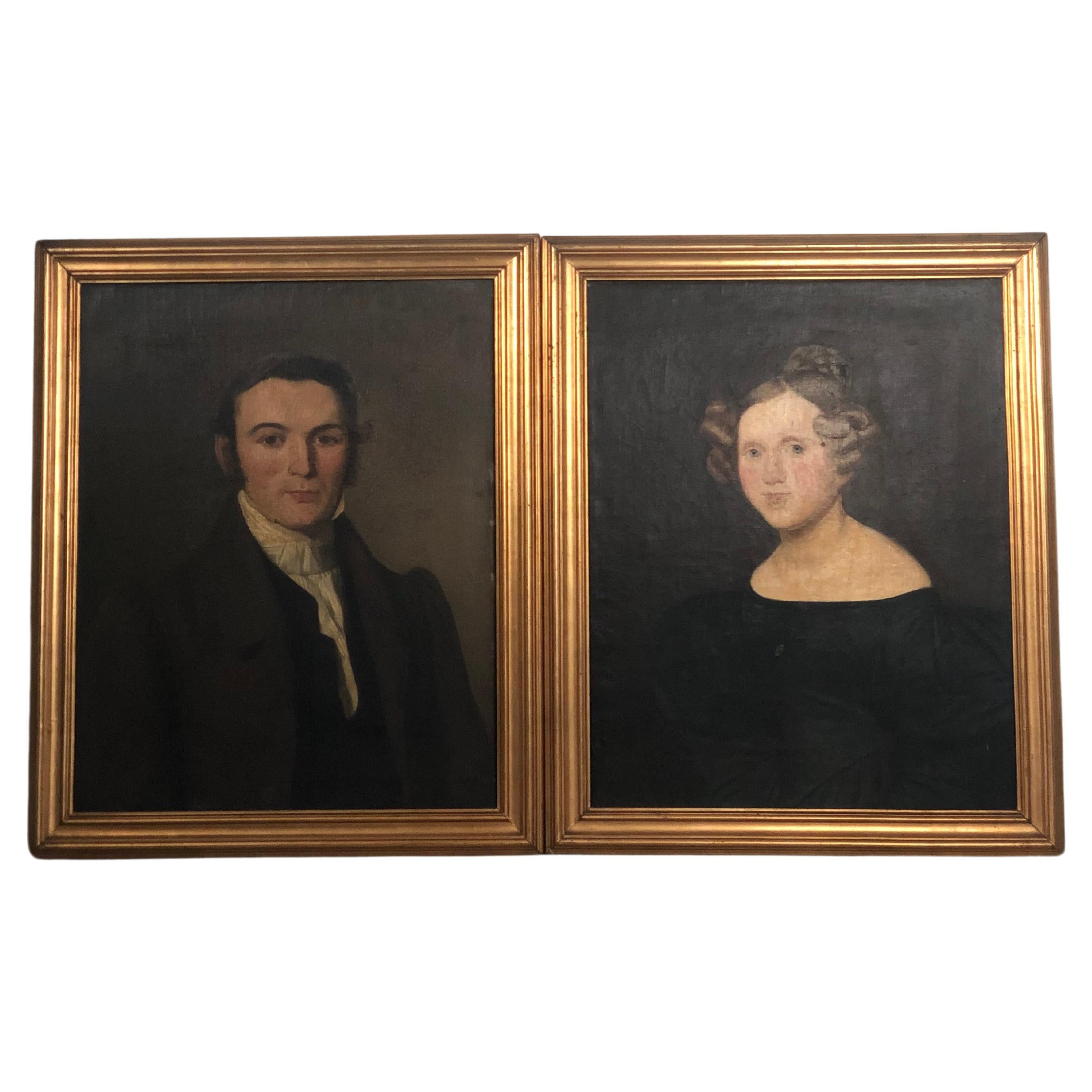 A Pair of Early 19th Century Oil Paintings of a Danish Couple For Sale ...
