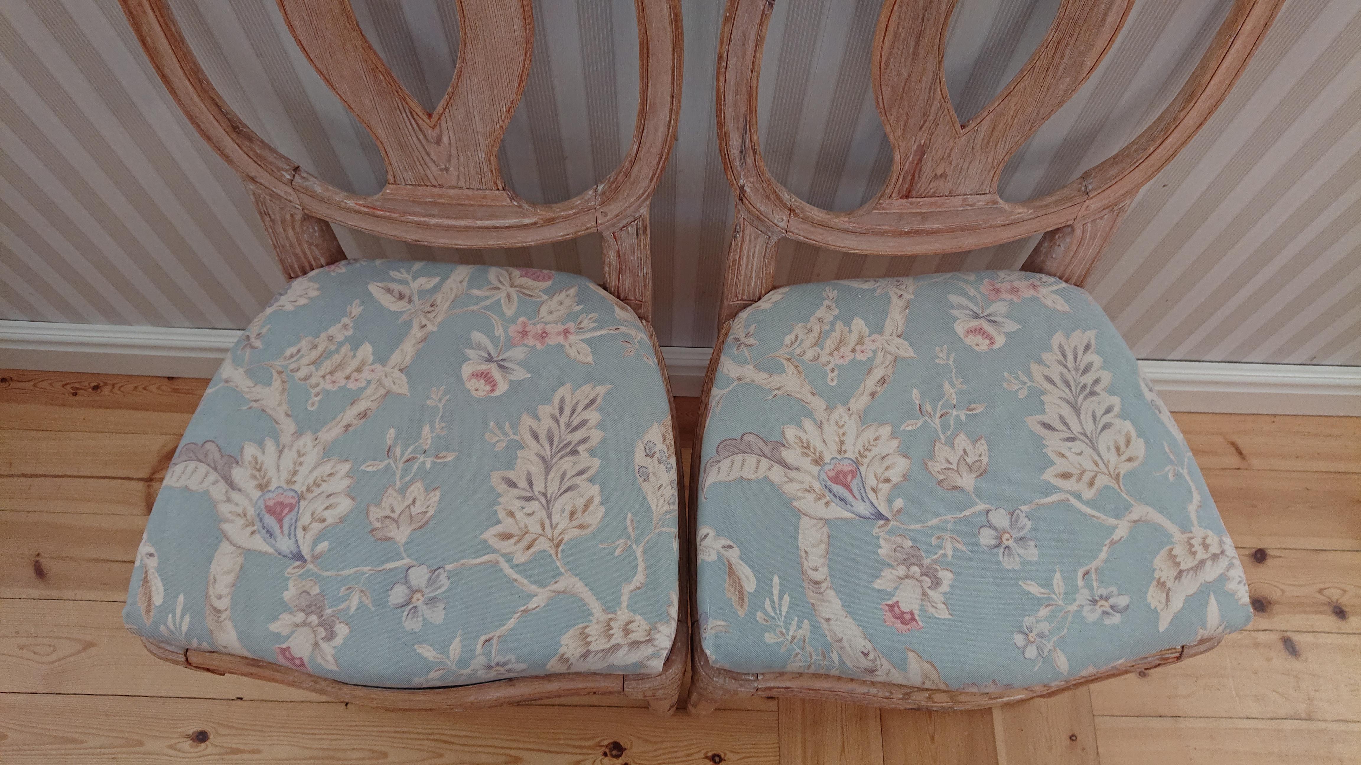 Schwedische Gustavianische Stühle des frühen 19. Jahrhunderts, „Das schwedische Modell“, Paar im Angebot 6