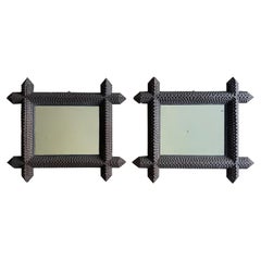 A Pair of Early 20th C Italian Arts and Crafts Mirrors