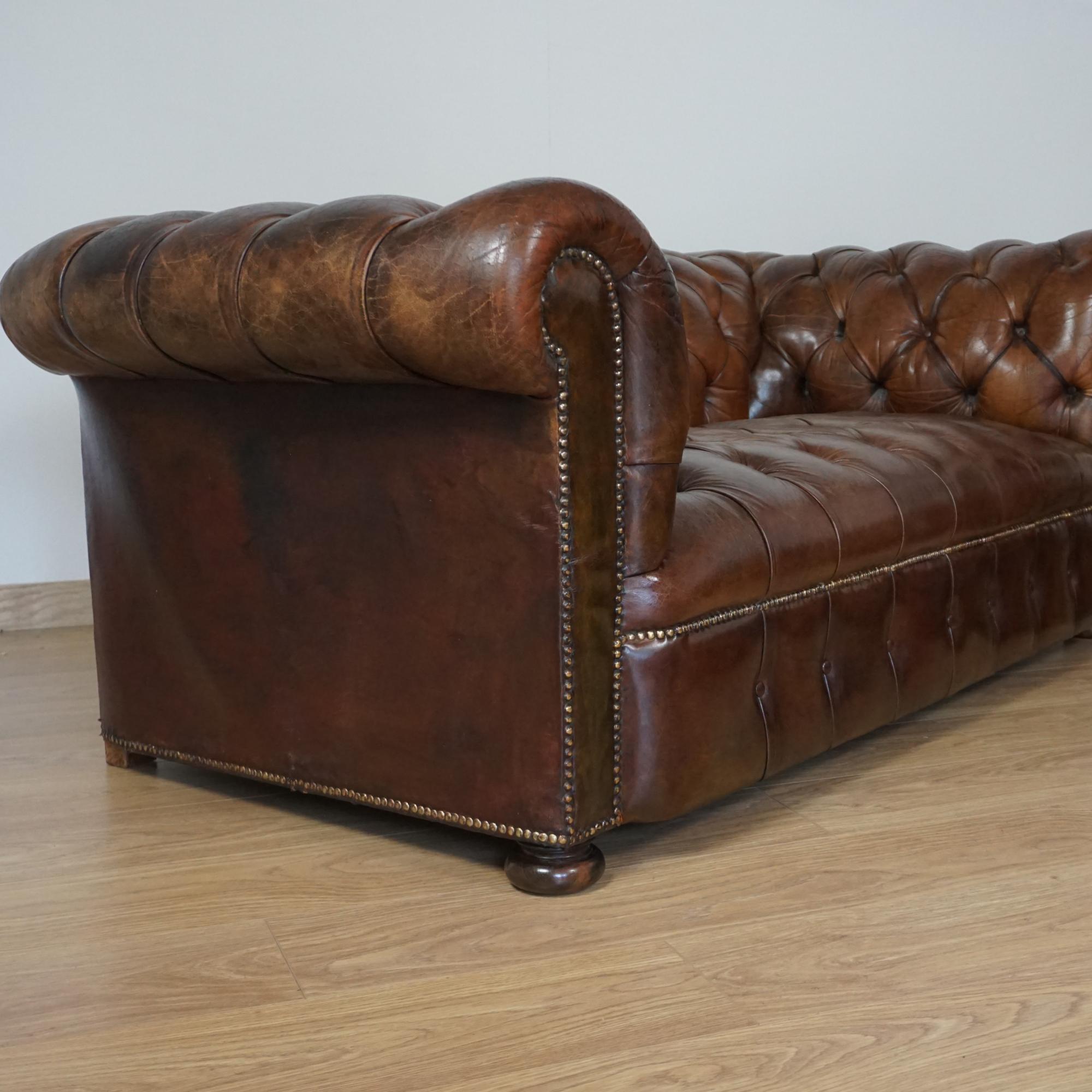 A Pair of Early 20th Century Chesterfield Sofa's For Sale 4