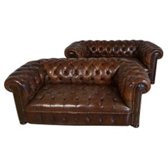 A Pair of Early 20th Century Chesterfield Sofa's