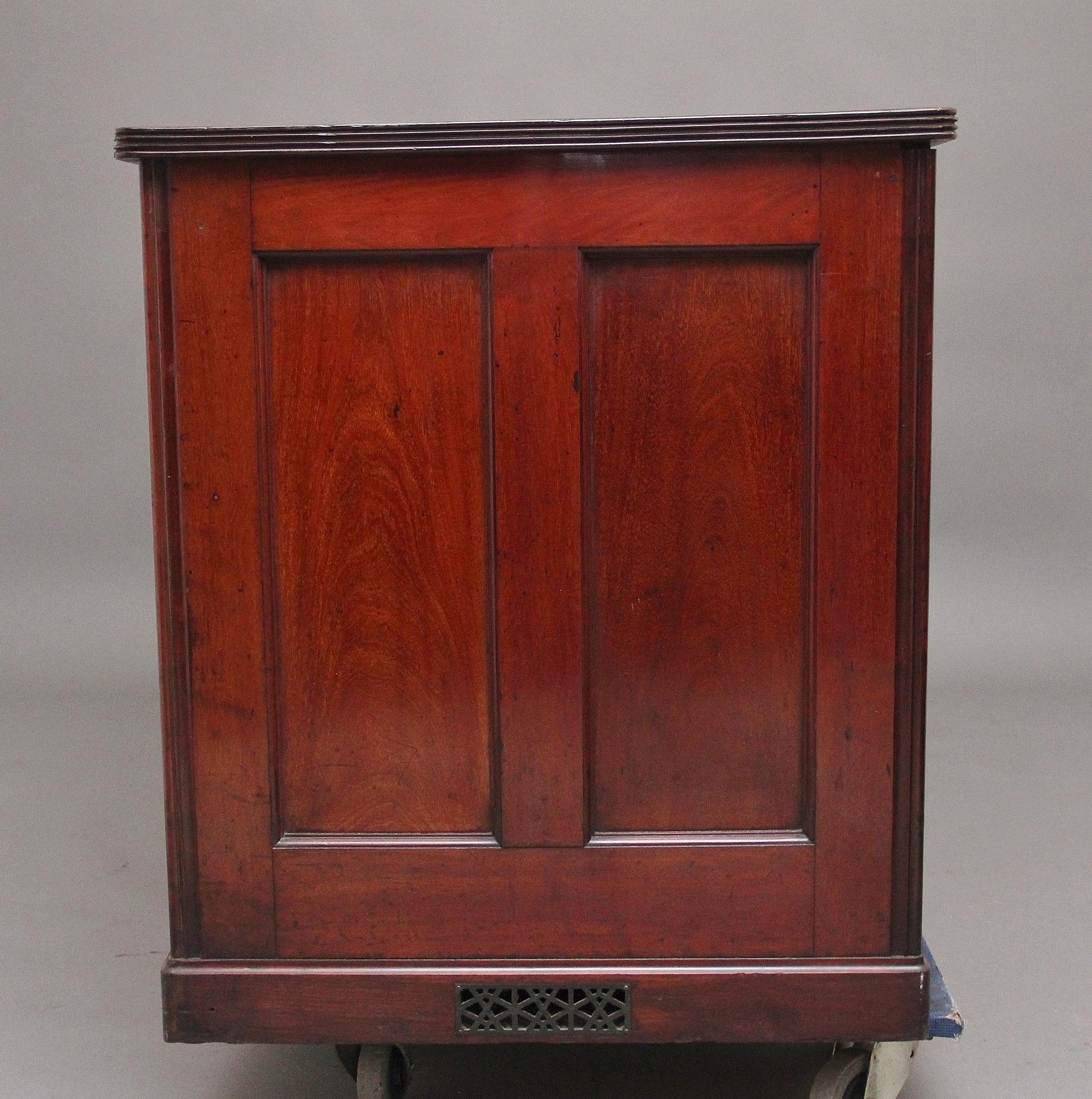 A pair of early 20th Century mahogany multi drawer chest's For Sale 7