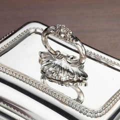 Pair of Early 20th Century Rectangular Silver Plated Entrée Dishes